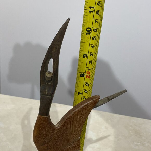 Wood Carving Danser, Natural Wood Artisan Sculpture, Small Decorative Statue - Picture 6 of 7